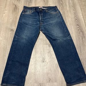 Levi’s 501 Mens 40x32 Button Fly Blue Jeans Regular Fit Straight boot cut